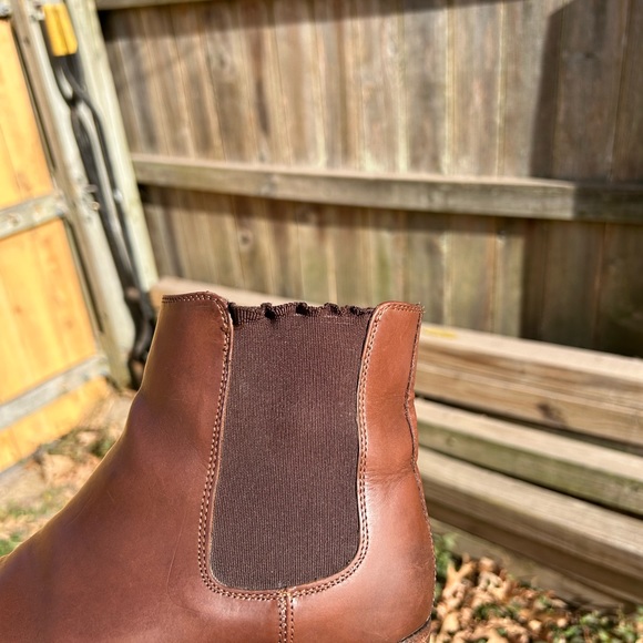 Frye brown Leather Chelsea Ankle Boots black 7.5 fall winter - Picture 7 of 16